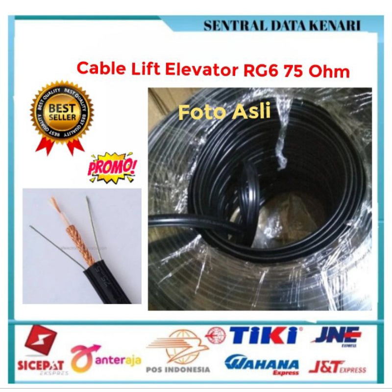 Cable /Kabel Coaxial lift RG6 75 Ohm / Kabek Lift Elevator RG6 Per 10 Meter