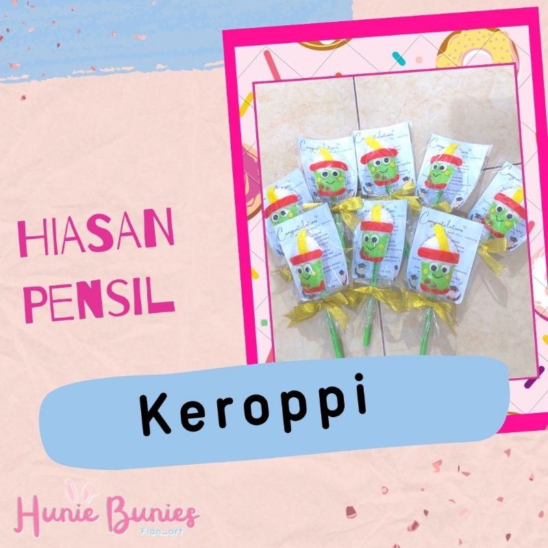 

Hiasan Pensil Flanel PREMIUM Boba Ice Keroppi