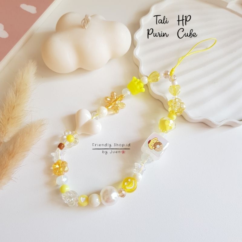 Gantungan Hp - Sanrio Cube / Cinamoroll / Kuromi / Purin / Pochacco / Melody Phone Strap /Tali HP / Phone Charm / Aksesories HP