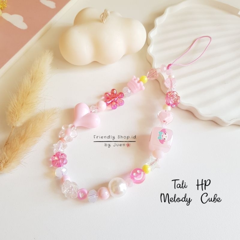 Gantungan Hp - Sanrio Cube / Cinamoroll / Kuromi / Purin / Pochacco / Melody Phone Strap /Tali HP / Phone Charm / Aksesories HP