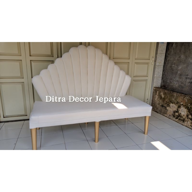 kursi manten kerang / sofa manten kerang / kursi pelaminan kerang / sofa pelaminan kerang