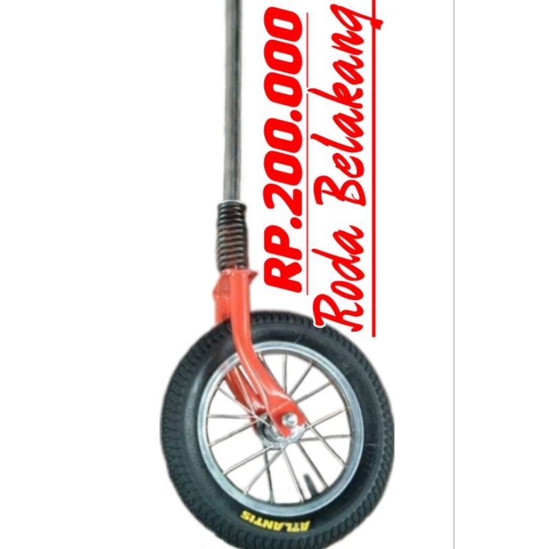 roda belakang belakang gerobak atau gletrek ban hidup 12in[ukuran sepeda anak kecil]