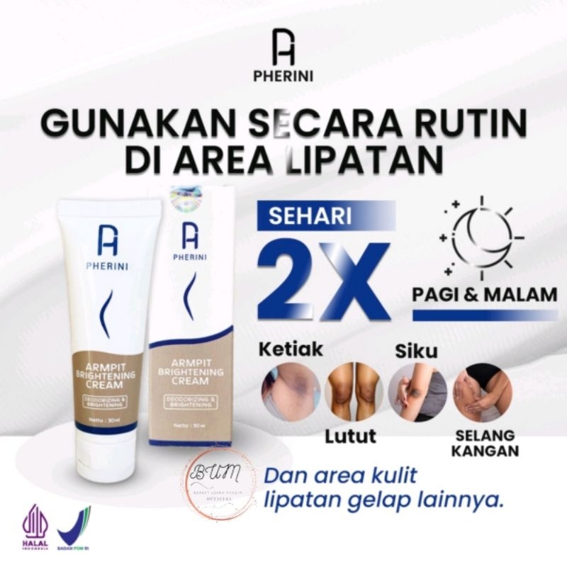 PHERINI UNDERARM ARMPIT BRIGHTENING CREAM Garansi 100% BPOM