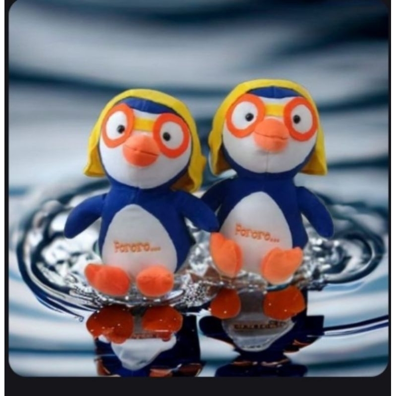 BONEKA PORORO ( PINGUIN ) SIZE &quot; L &quot; Tinggi 40 Cm..
