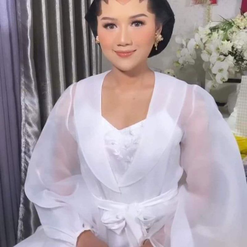 kimono organza premium / kimono organza pengantin / kimono bride