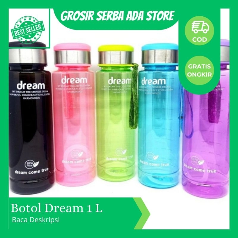 botol my dream 1 liter / botol 1 liter / botol minum / botol / botol 1 liter / botol plastik / 1L