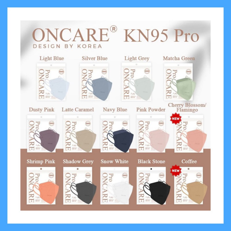 KN95 ONCARE PRO 5ply ISI 10 Pcs Embos BEST SELLER