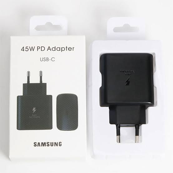 Original 100% 45W Adaptor SUPER Fast Charging &quot;Kepala Charger&quot; Samsung USB C Type Galaxy Note 20 20Ultra 10 10+ 9 8 S23 Plus S22 Ultra S21 S20 S10 Lite S9 S8 Travel Chargeran HP Isi Daya Cepat ORI ASLI Pengisian Bagus Sekali 3.0 A 5.0 V 5G 45 W AN Persen