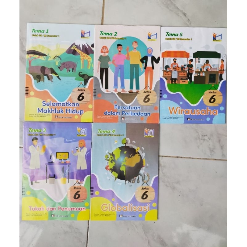 (Kelas 6) 1 Paket LKS Modul Pengayaan Tematik SD Kelas 6 Semester 1 dan 2 Kurtilas Revisi