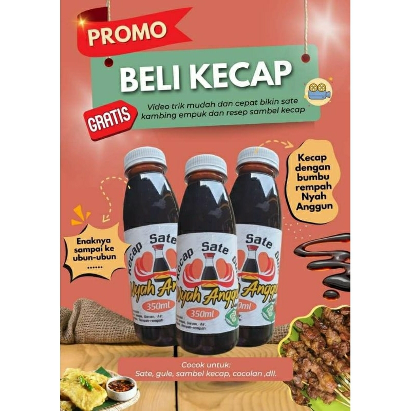

Kecap Sate Gule Manis Asli Rempah Nyah Anggun
