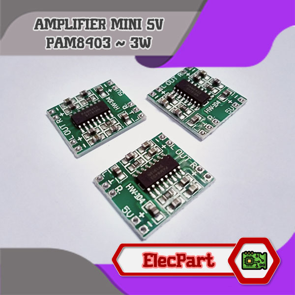 1PCS Modul PAM8403 Super Mini Stereo Audio Amplifier 2x3W 5V
