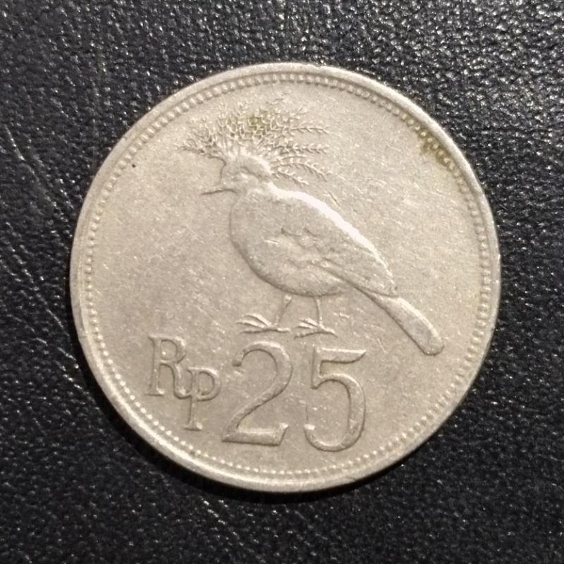Koin 25 Rupiah Burung Thn 1971