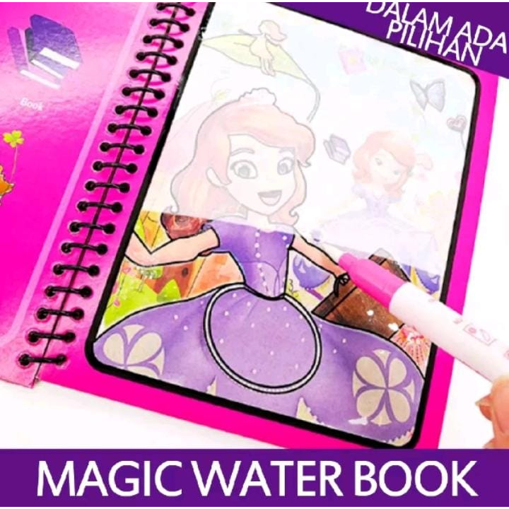 

MAGIC WATER BOOK MAGIC WATER PEN BUKU GAMBAR MEWARNAI BUKU WARNA MAINAN EDUKASI ANAK