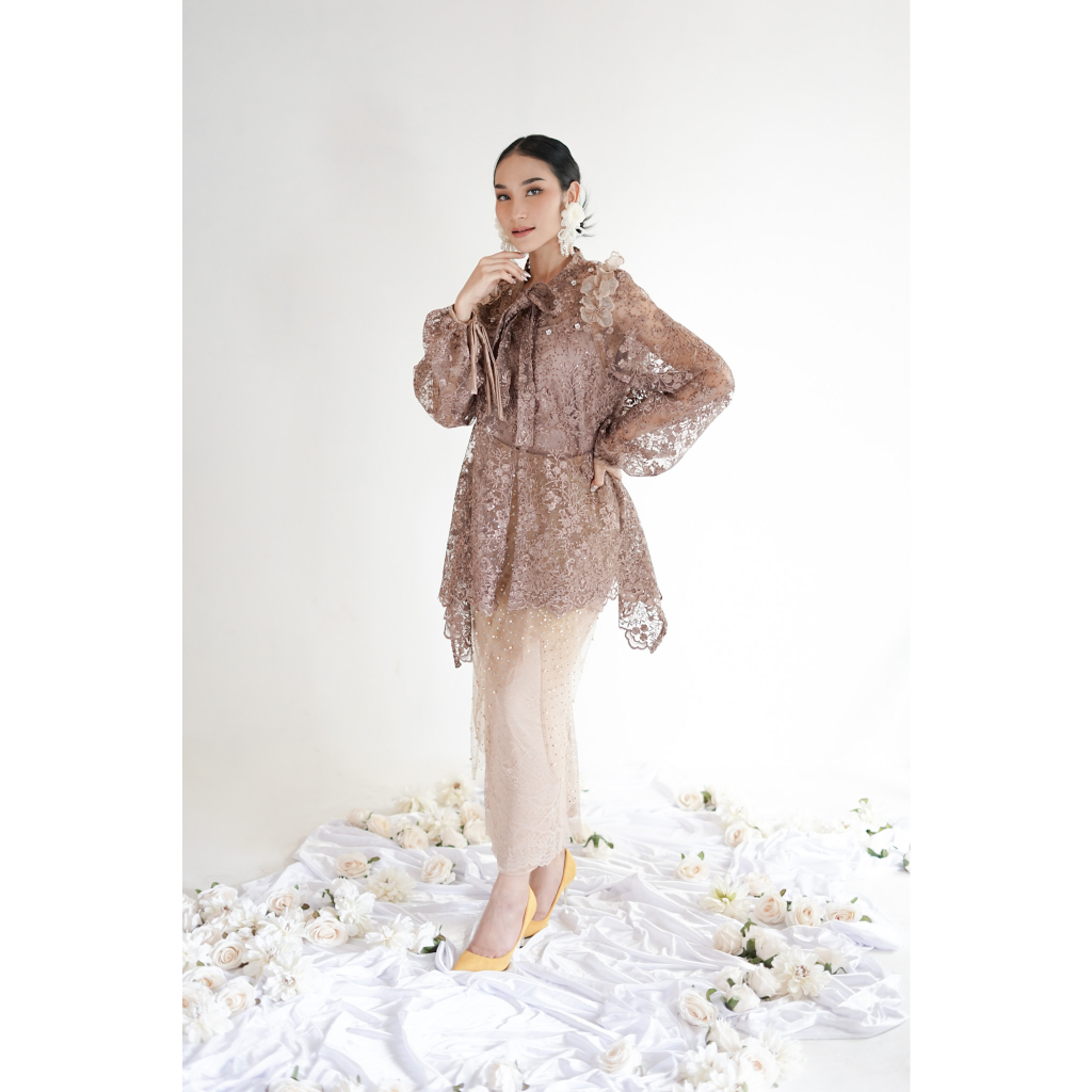 JALEELA - BRINA TOP  (ATASAN ONLY) - (INNER INCLUDED) (KEBAYA KONDANGAN / MODERN / LAMARAN / WISUDA)