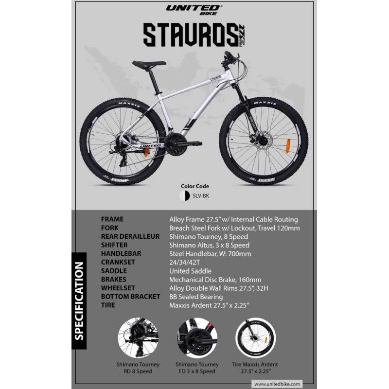 Sepeda MTB United Stavros 27.5” NOTA