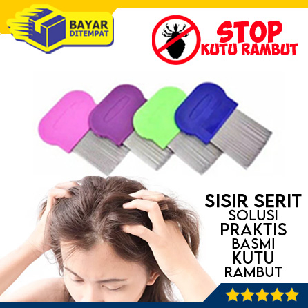 Sisir Serit Kutu Rambut dan Telurnya