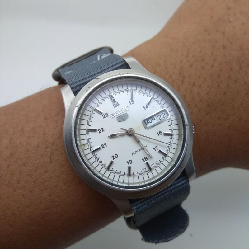 Jam tangan pria original Seiko 5 military 7s26 automatic