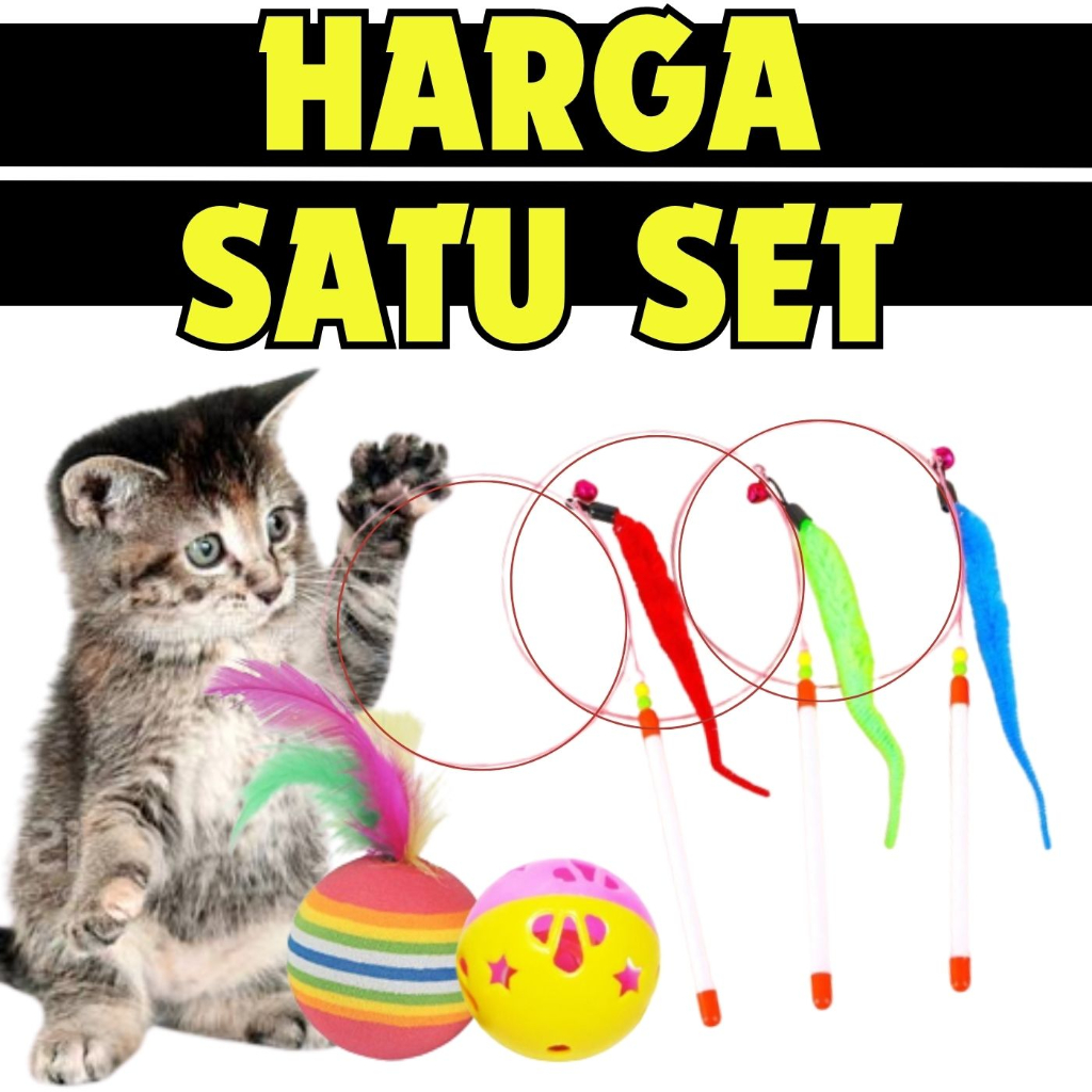 Paket Tongkat Mainan Kucing FEFARM
