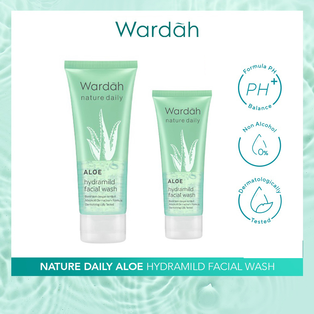 Wardah Nature Daily Aloe Hydramild Facial Wash