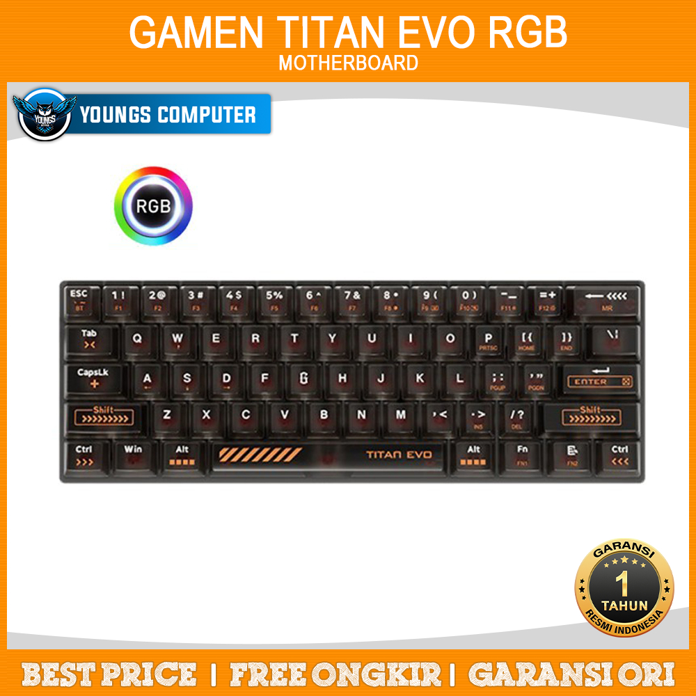 KEYBOARD GAMEN TITAN EVO Multi Wireless RGB | Mechanical RGB Gaming