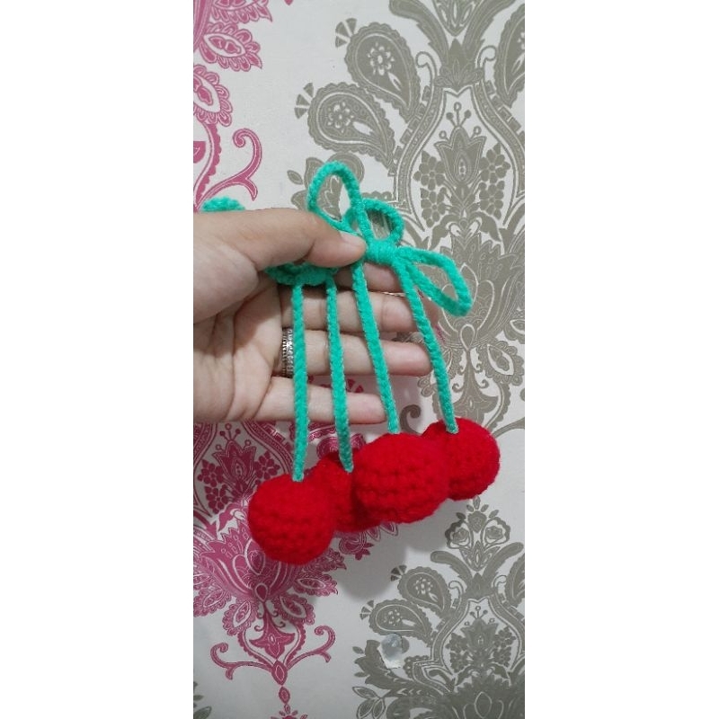 Ceri Rajut Jumbo/Buah Ceri Rajut/Cerry/Ceri