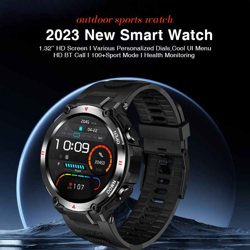 Aolon Tetra R2 Smartwatch Jam Tangan Original Waterproof IP68 Tracker Outdoor Custom Wallpaper Sports Fitness Tracker Bluetooth Call For Pria Wanita-6