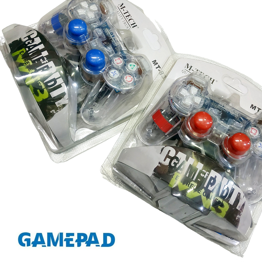 Gamepad Single Getar / Joystick Computer PC/Laptop Transparan M-Tech