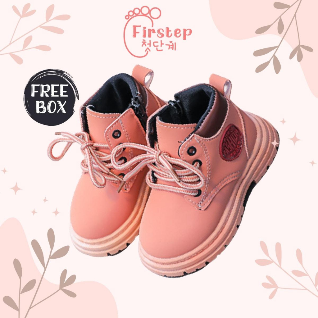 Firstep ❤️ Sepatu Boots Anak Import Sepatu Anak perempuan 1-7 Tahun FS138