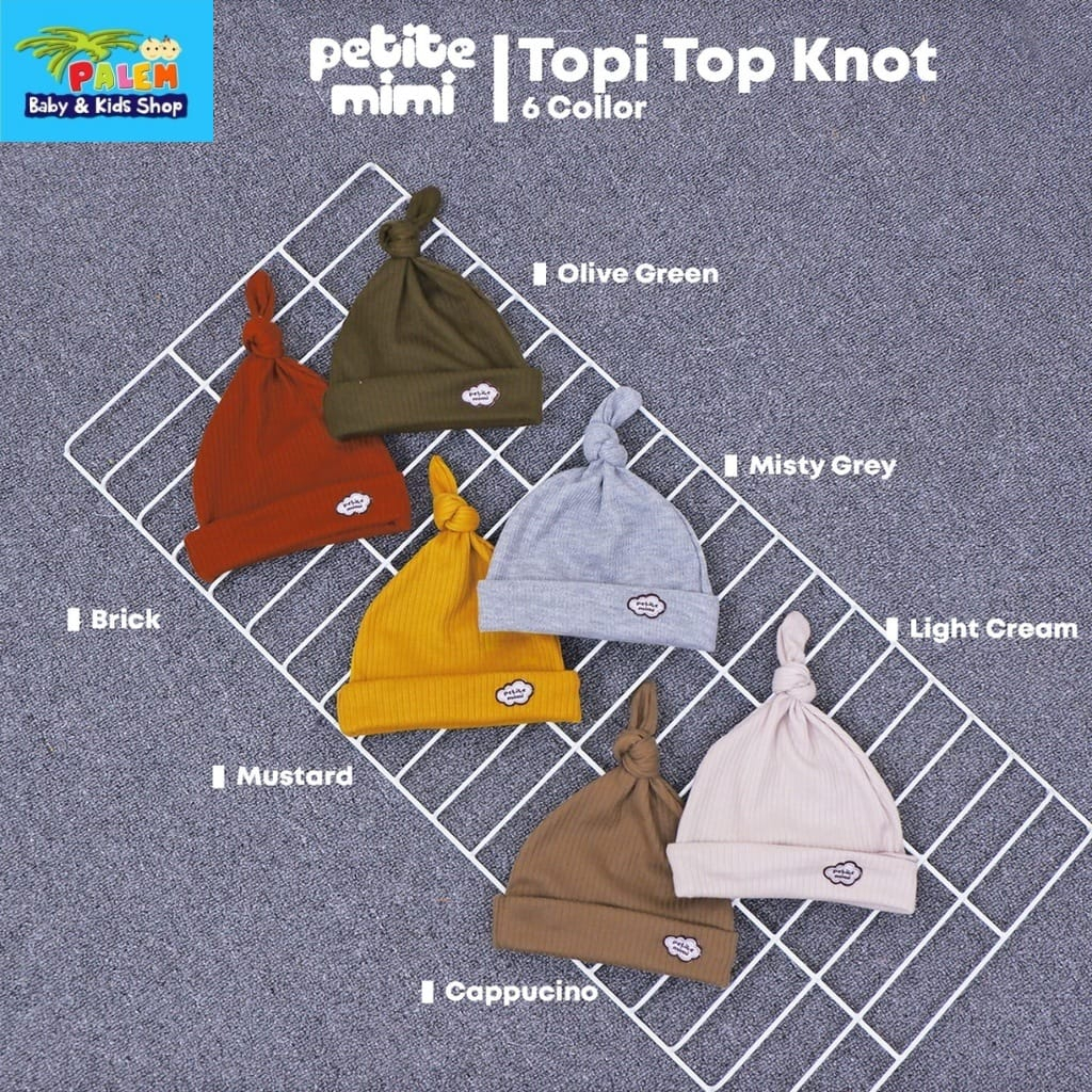 Petite Mimi Topi Top Knot  PREMIUM Newborn 0-6 Bulan