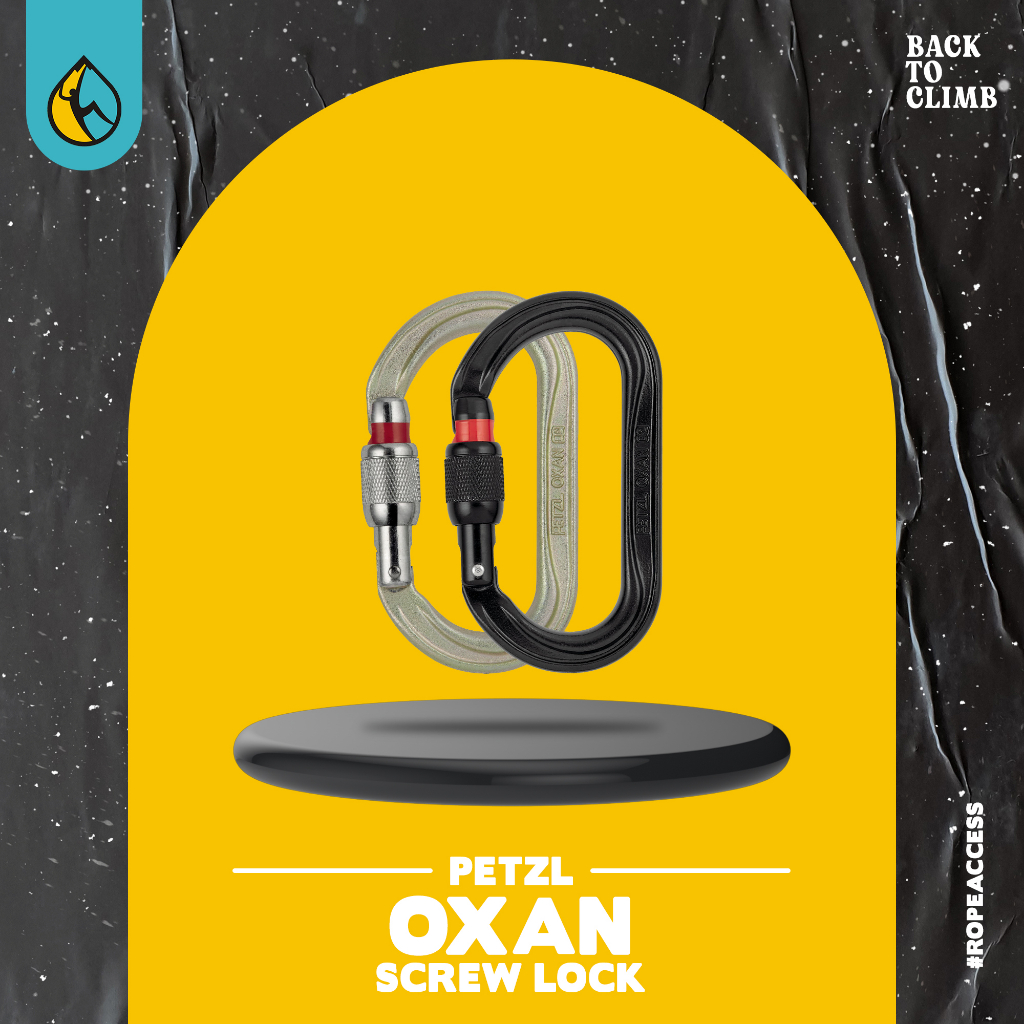 Carabiner Petzl Oxan Screwlock Murah for safety climbing rescue