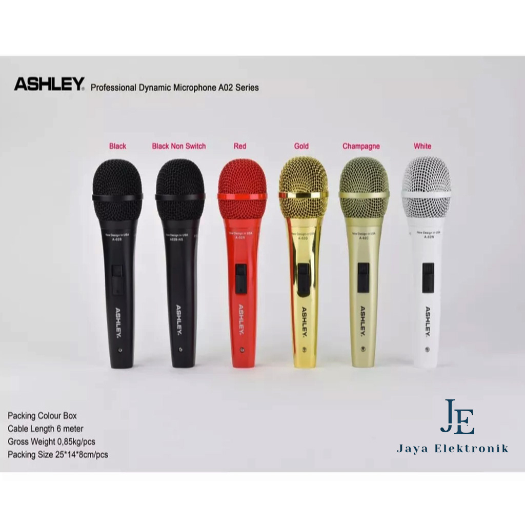 Micropohone Mic ASHLEY A02 / Mic Kabel ASHLEY A02 ORIGINAL