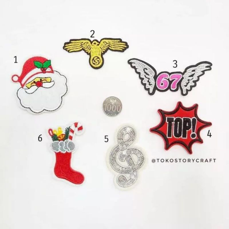 IRON PATCH FANCY / EMBLEM BORDIR CUTE