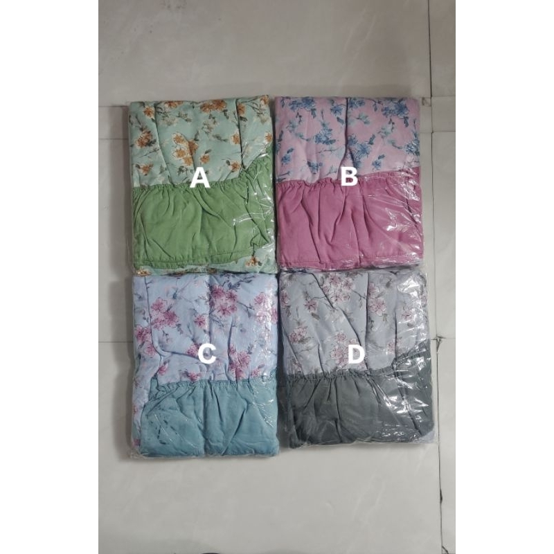 Mukenah anak katun motif rimpel