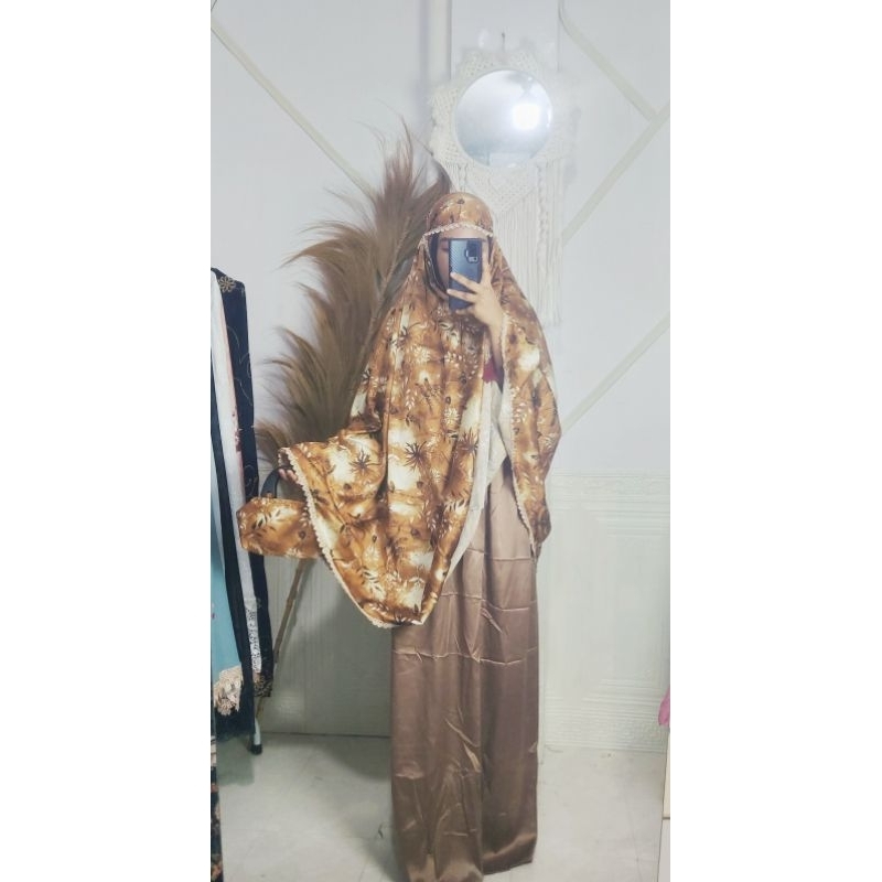 Mukenah silk dior 2in1
