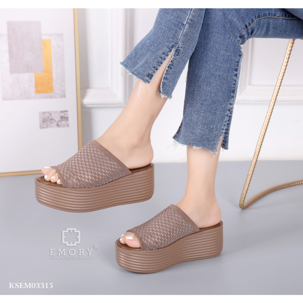 SANDAL WEDGES WANITA EMORYSTYLE   Barinna KSEMO 3315 MB