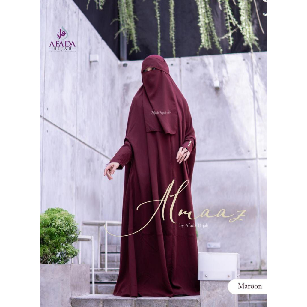 ALMAAZ OVERHEAD by AFADA klambieakhwat | long khimar bahan kashmir