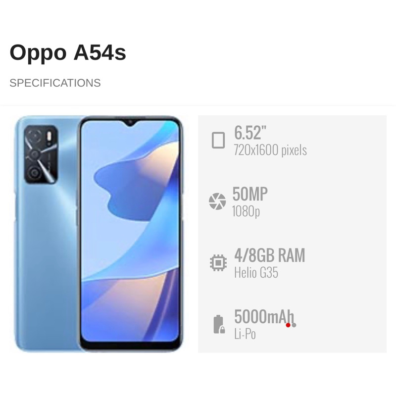 LCD TOUCHSCREEN OPPO A54S / CPH2273 - ORI COMPLETE