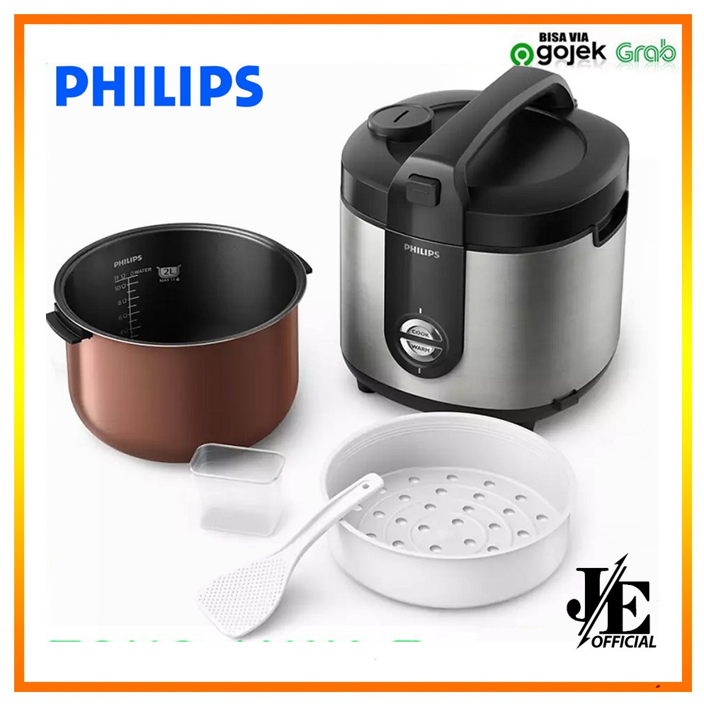 Philips Hd3128/33 Rice Cooker 3in1 Kapasitas 2 Liter - Silver