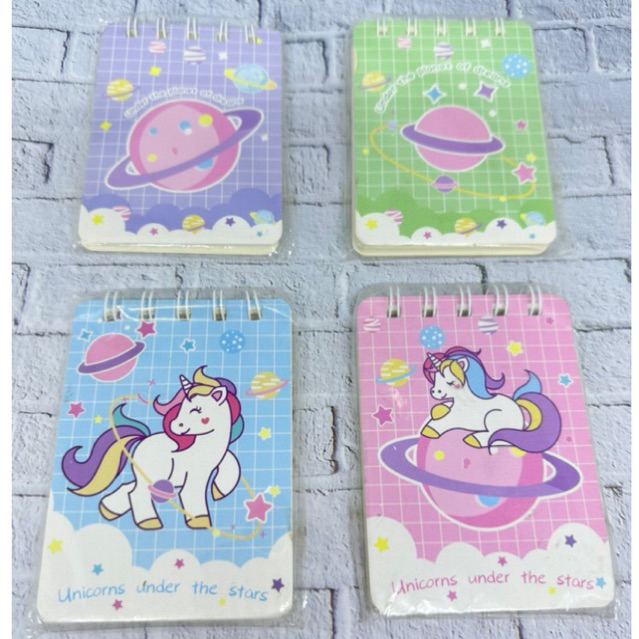 

SM - NOTEBOOK SMALL MOTIF UNICORN & PLANET