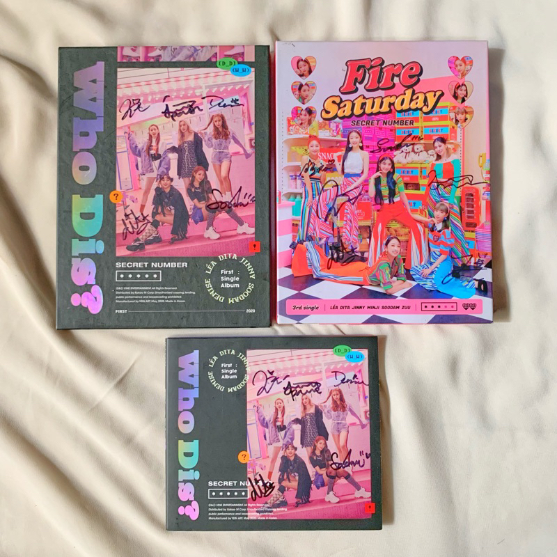 ALBUM SECRET NUMBER WHO DIS FIRE SATURDAY SIGN LEA DITA MINJI JINNY SOODAM ZUU DENISE