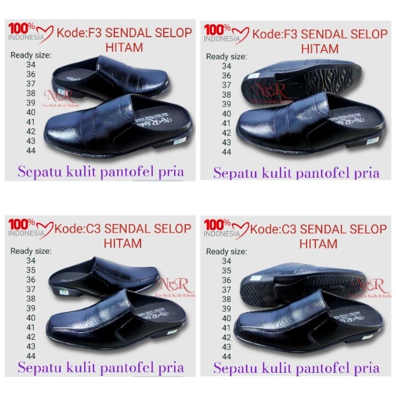 SEPATU SENDAL SELOP PANTOFEL KULIT/SEPATU SELOP BUSTONG TUTONG FORMAL RESMI/SENDAL SLOP VANTOFEL PRIA/SENDAL SLIDE PANTOFEL LAKI LAKI UKURAN 33 34 35 36 37 38 39 40 41 42 43 44