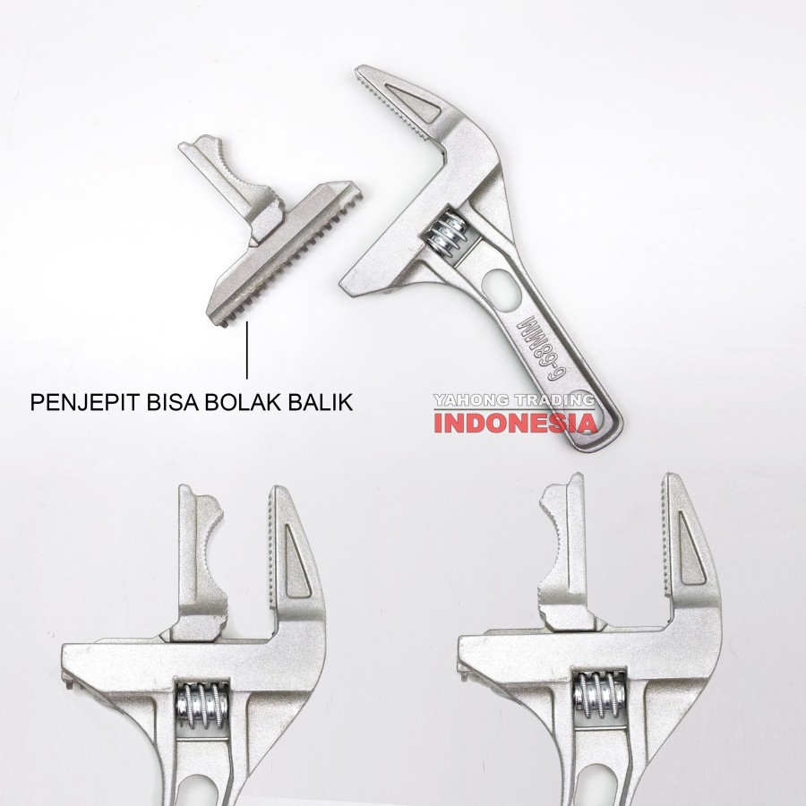 Kunci Inggris Pipa Universal Ajustable Wrench Spanner 6 - 68mm