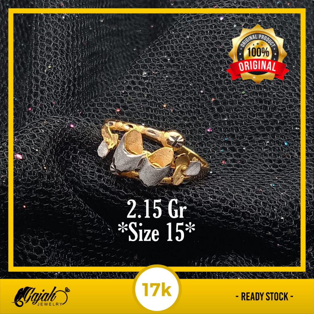 Cincin Emas 17K - 2.15 Gr Kadar 750 - 5367