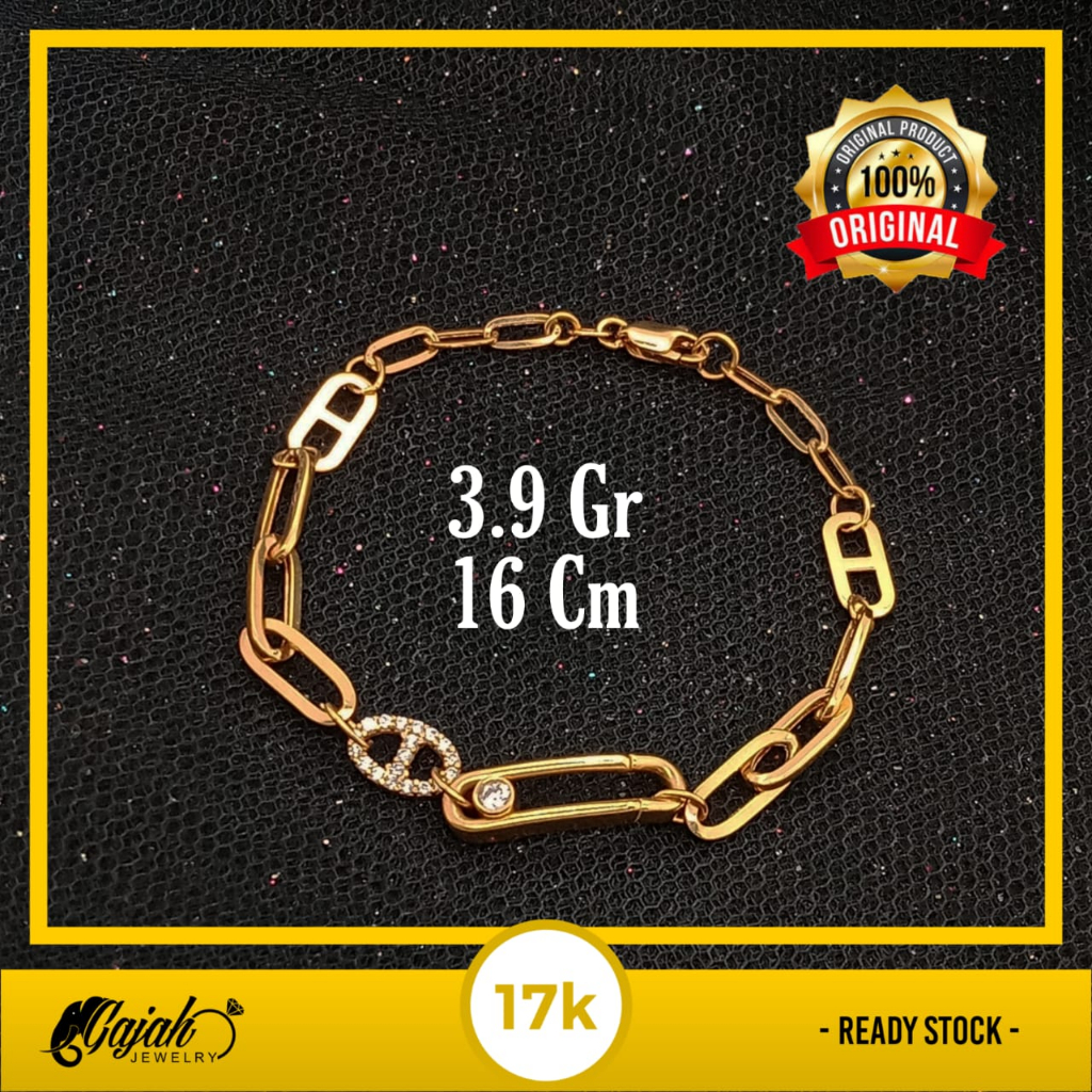 Gelang Emas 17K - 3.9 Gr Kadar 750 - 5365