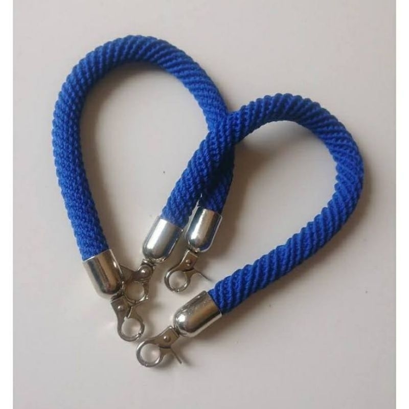 Tali Ulir Rajut Spiral Rope Handle Tas Custom Panjang 35 cm pengait