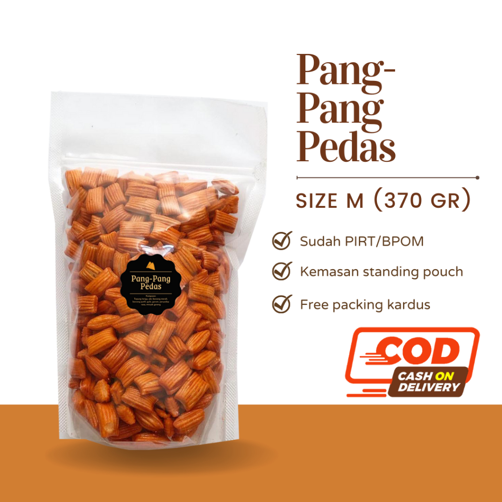 [DELISH SNACKS] Pang-Pang (M) 370gr / Snack Cemilan / Camilan Enak Gurih Manis / Pang Pang