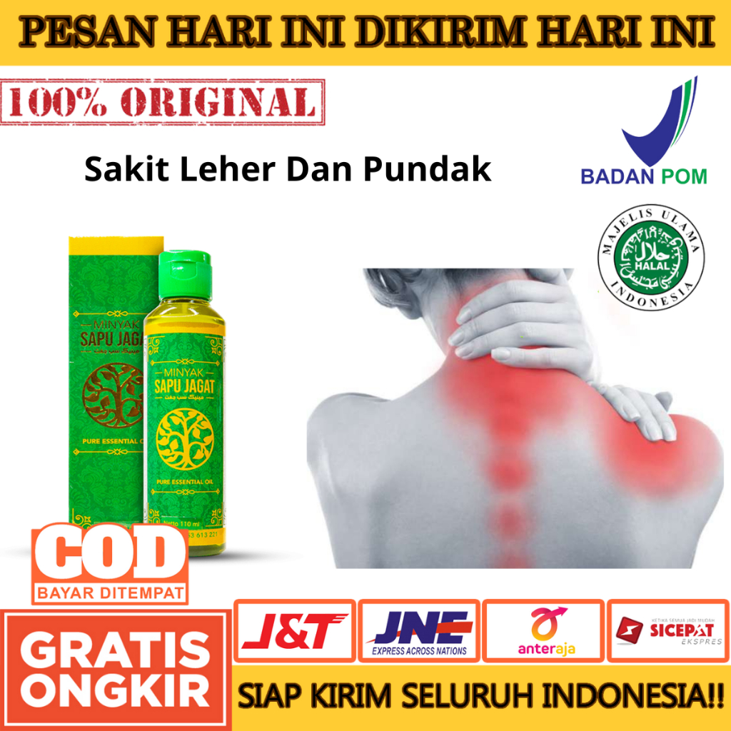 Minyak Sapu Jagat Mengatasi Kesemutan Sakit Leher Dan Pundak Minyak Sapu Jagat 100% Original