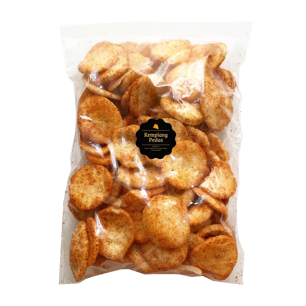 [DELISH SNACKS] Kerupuk Kemplang Pedas (Grosir) 250gr / Krupuk Palembang Ikan / Snack Cemilan Camilan Pedas Gurih