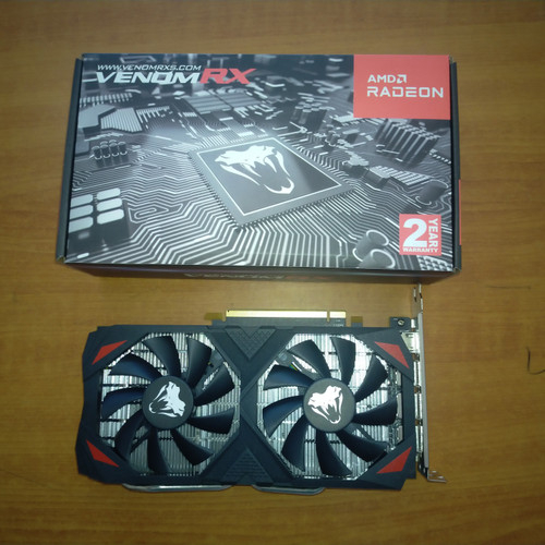 VGA Card AMD VenomRX Radeon RX580 8GB Ddr5 256Bit Garansi Resmi