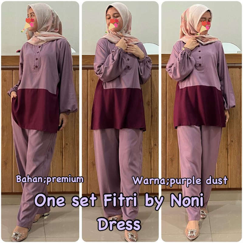 Daster Arab Noni FITRI Baju Setelan Rayon Twill Premium